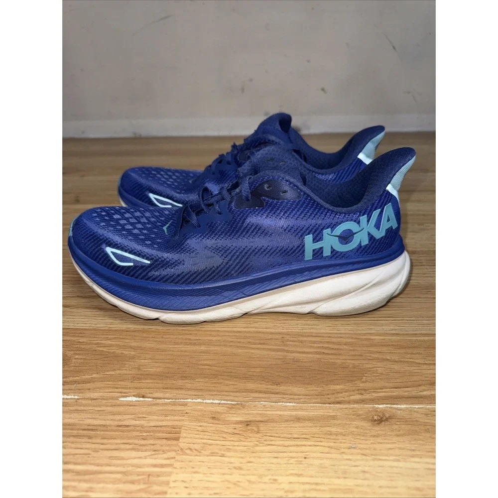 Women's Sz 10B HOKA ONE ONE Clifton 9 BBES Bellwether Blue/Evening Sky 1127896